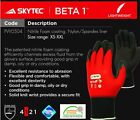 10x Pair Skytec BETA 1 Red Nitrile Super Light Thin Gloves Work Wear/Safety 8💫
