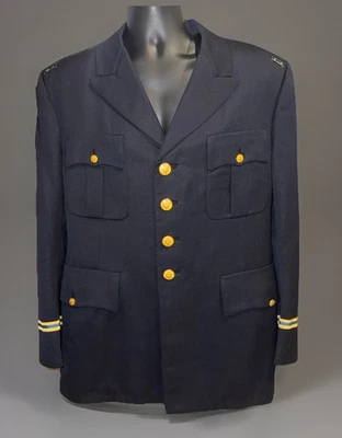 Chaqueta Militar Vintage Lauterstein 43R Botón Dorado Ejército EE. UU. Vestido Azul Foto 1 de 4