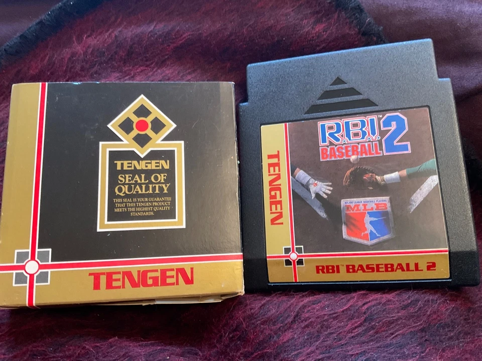 NINTENDO NES TENGEN RBI BASEBALL + FUNDA  Foto 1 de 2
