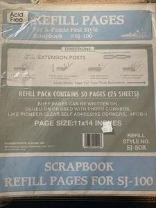 Pioneer Fotoalben Nachfüllseiten X-Pando Post Style Sammelalbum SJ-50R 25 Blatt - Bild 1 von 2