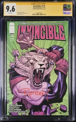 Invincible #115 Battle Beast (Image/Skybound Comics 2014) Sign Ottley CGC 9.6 - Image 1 of 2