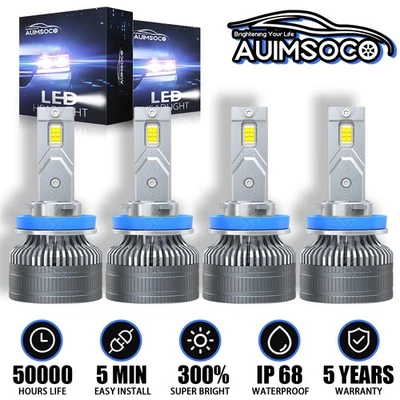 Kit de 4 faros LED A+ para Pontiac Montana 2006-2009 mini furgoneta de pasajeros 4 puertas Foto 1 de 4