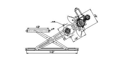 Регулятор переднего левого окна для 2004-2006 Scion xB 2005 TYC 660132 - Изображение 1 из 4