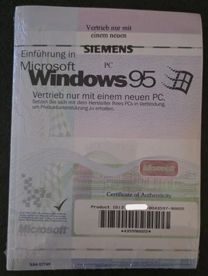 Microsoft Windows 95 (MIT USB Unterstützung) - Deutsch - NEUWARE - Bild 1 von 2