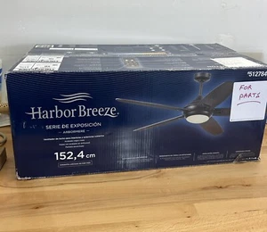 Harbor Breeze Arbormere 60-in Matte Black Driftwood Blades CEILING FAN-for Parts - Picture 1 of 19