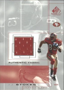B4413- 2001 SP Game Used Edition Authentic Fabric #JJ J.J. Stokes Jersey - NM-MT - Picture 1 of 2