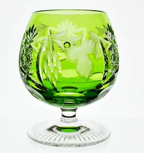 Brandy Snifter Firmado Nachtmann Uva Reseda Verde Claro Corte a Cristal Transparente - Imagen 1 de 3