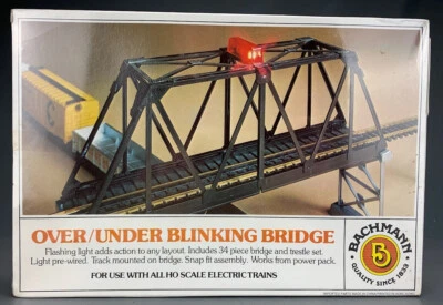 HO 46222 Bachmann Over/Under Blinking Bridge NIB! HO5517 - Image 1 of 4