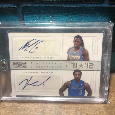 JAE CROWDER & KENNETH FARIED NATIONAL TREASURES AUTO ROOKIE RC PHOENIX SUNS  - Image 1 of 2