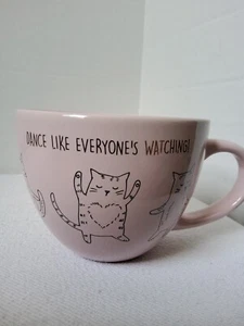 Cat Mug Extra Large Holds 2 Cups  (Dance Like Everyone's Watching) - Picture 1 of 9