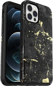 Otterbox Symmetry + Case with MagSafe For Apple iPhone 12/12 Pro Black - Picture 1 of 7