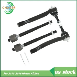 ES801196 4× Front Inner & Outer Tie Rod Ends For Nissan Maxima 2016 2017 2018-19 - Picture 1 of 9