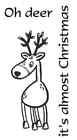 Oh Deer Cling Mounted Rubber Stamp