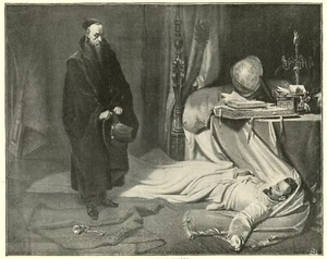 1892 B&W Print Death of Wallenstein by Karl von Piloty, Historical Assassination - Picture 1 of 4