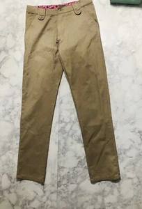 Us Polo Assn Junior Size 14 Khaki School Long Pants  - Picture 1 of 5