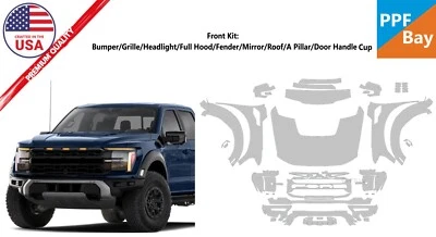 Kit de precorte de película de protección de pintura delantera PPF para Ford F-150 Raptor 2024-2025 Foto 1 de 4
