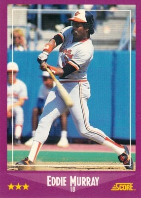 1988 Score #18 Eddie Murray -Orioles-  HOF - Image 1 of 2