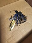 New Rare T1 Terminator 3/4oz Spinnerbait Black With Gold And Silver Blades
