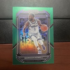 2023-24 Prizm Draft Picks Markquis Nowell Green Prizm Rookie RC Card #5