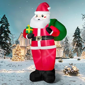 12 FT Tall Giant Christmas Inflatable Santa with Gifts, Santa Blow up outside Ch - Picture 1 of 8