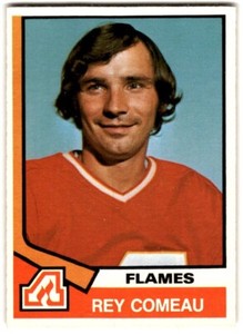 1974-75 O-Pee-Chee Rey Comeau #296 Atlanta Flames