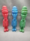 RARE Vintage lot of 3 Laurel Inflate Plastic Figures from Laurel and Hardy