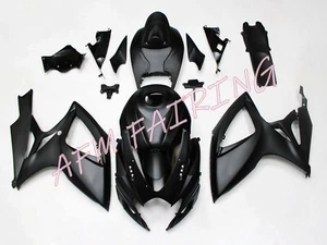 Matte Black ABS Injection Mold Bodywork Fairing Kit for GSXR600/750 2006 2007 - Picture 1 of 7