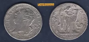 François 1792 A Paris TB 6 Pound ECU - Constitution, 1791-1792 - Picture 1 of 1