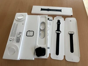 Apple Watch 7 45mm GPS LTE Cellular Midnight Aluminum Case + Sport Band - Zdjęcie 1 z 21