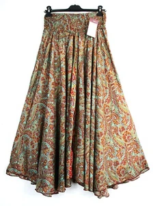 Gonna donna 70% seta 30% viscosa lunga vita elasticizzata coulotte: taglia unica - Foto 1 di 44