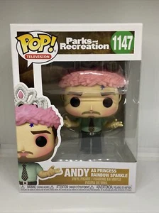 Funko POP! Andy #1147 Television Parks & Recreation Princess Rainbow Sparkle JUN - Picture 1 of 6