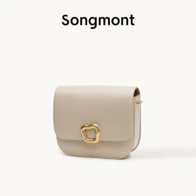 Songmont Medium Tofu Bag, Real Cowhide Shoulder Messenger Square Bag 20*6.5*17cm - Image 1 of 4