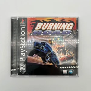Burning Road (Sony PlayStation 1, 1996) Komplett CIB Black Label mit Reg. Karte - Bild 1 von 6