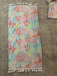 2! Pottery Barn Teen Lilly Pulitzer Badetuch 28”x55” Lets Cha Cha Strandtuch - Bild 1 von 14