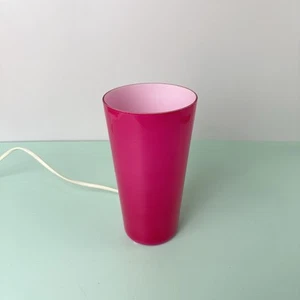 Ikea Gravik Vintage Pink Glass Table Lamp Working Retro Style 20cm - Picture 1 of 8