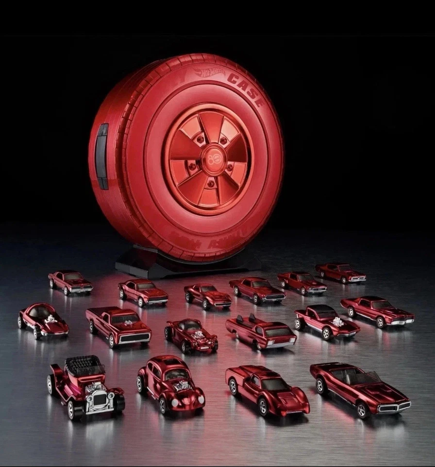 Mattel 80th Anniversary Hot Wheels Original 16 Rally Case Set SEALED IN HAND - Image 1 of 1