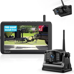 Wireless Backup Camera Magnetic: 5” Portable, 1-Min Install-Free Trailer Backup  - Picture 1 of 6