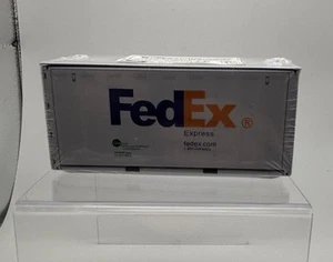 FedEx Metal Shipping Container With Lid Storage Can 4.5” Long New - Picture 1 of 5