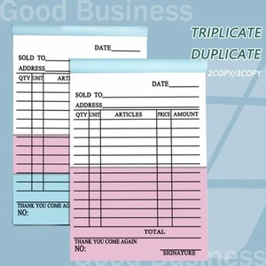 50/60Pages 2/3 Copy Carbon Paper Carbonized Business Delivery Note - Picture 1 of 6