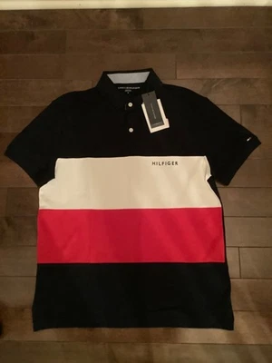 Camisa polo Tommy Hilfiger manga corta para hombre talla mediana nueva con etiquetas Foto 1 de 4