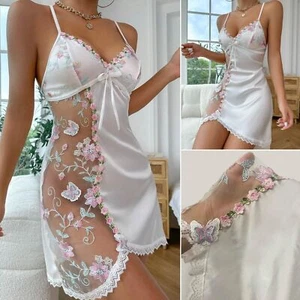 Women's Sexy-Lingerie Lace Babydoll Underwear Nightwear G-string Sleepwear Dress - Picture 1 of 21