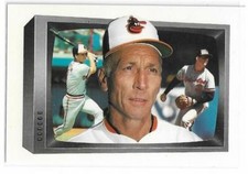 CAL RIPKEN SR 1989 Bowman Tiffany Glossy Baseball card #260 Baltimore Orioles NM