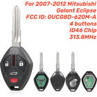 Porte-clés intelligentes télécommande 313,8 MHz 4 boutons pour 2007-2012 Mitsubishi Galant Eclipse