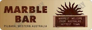 Marble Bar Sun Sign Bumper Sticker - Picture 1 of 1