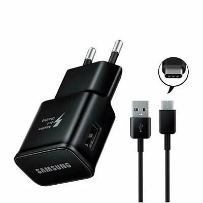Caricabatteria Originale Samsung Fast Charge Alimentatore + Cavo C Carica Rapida - Immagine 1 di 4