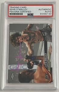 Sean O’Malley Signed Autographed UFC 2018 Topps Chrome Rookie Card Rare PSA/DNA