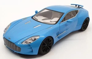 AutoArt 1/18 Scale 70240 - 2009 Aston Martin One 77 - Tiffany Blue - Picture 1 of 12