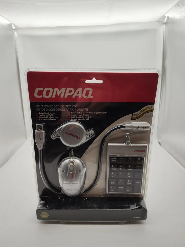 COMPAQ-Numeric Keypad With USB  MOUSE & Flexible Coil Light-Brand New Sealed - Image 1 of 4