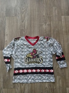 Gwinnett Gladiators Atlanta CC Minor League Hockey Promo Jersey  YOUTH SIZE XL
