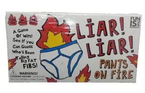 Liar Liar Pants On Fire Card Game - Can You Tell Who's Lying? Boxer Gifts New - Picture 1 of 9